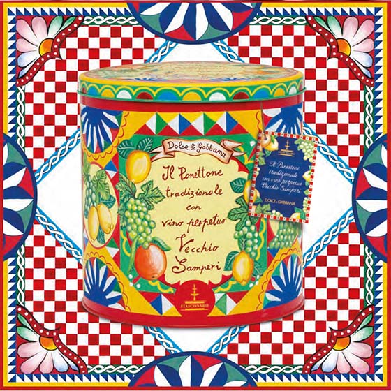 Panettone with Sicilian wine & 30ml wine spray gift
