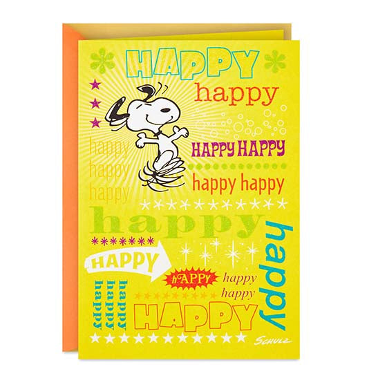 Peanuts® Snoopy Happy Dance Birthday Card